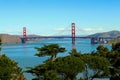 Panoramic of The Golden Gate Bridge Royalty Free Stock Photo