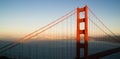 Panoramic Golden Gate Bridge San Francisco Marin County Headland