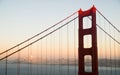 Panoramic Golden Gate Bridge San Francisco Marin County Headland Royalty Free Stock Photo