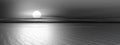 Panoramic gray sunset Royalty Free Stock Photo