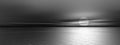 Panoramic gray sunset Royalty Free Stock Photo