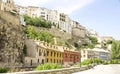 Panoramic of the hanging houses of Cuenca, Castilla-La Mancha Royalty Free Stock Photo