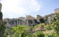 Panoramic of the hanging houses of Cuenca, Castilla-La Mancha Royalty Free Stock Photo