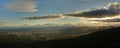 Panoramic HDR view from the Swedish mountain Ansaett Royalty Free Stock Photo