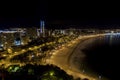 Panoramic height view of the tourist city of Benidorm Royalty Free Stock Photo
