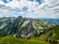 Panoramic hike at the Nebelhorn in Allgau