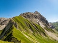 Panoramic hike at the Nebelhorn in Allgau Royalty Free Stock Photo