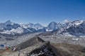Panoramic Himalaya landscape Royalty Free Stock Photo