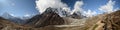 Panoramic Himalaya landscape Royalty Free Stock Photo