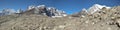 Panoramic Himalaya landscape Royalty Free Stock Photo