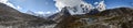 Panoramic Himalaya landscape Royalty Free Stock Photo