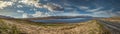 Panoramic in the Hofstadhir zone in Iceland