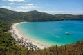 panoramic of idyllic and wild Forno beach in Arraial do Cabo, RJ, Brazil Royalty Free Stock Photo