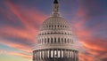 Panoramic image of the dome of the Capitol building of the United States