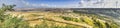 Panoramic image of the Garzweiler opencast coal mine in Germany