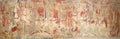 Panoramic image of the medieval frescoes