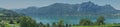 Panoramic Image of Moon Lake in Austria.