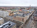 Panoramic image of Orebro town of Sweden Royalty Free Stock Photo