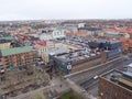 Panoramic image of Orebro town Sweden Royalty Free Stock Photo