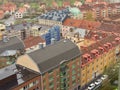 Panoramic image of Orebro town of Sweden Royalty Free Stock Photo
