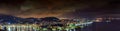 Panoramic image of Rio de Janeiro at night Royalty Free Stock Photo