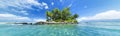 Panoramic image of tropical island