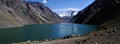 Panoramic Inca Lagoon, Chile Royalty Free Stock Photo