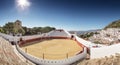 bull ring in the hill top town mijas in spain