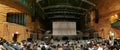 Panoramic interior view at the Sala Suggia, that houses the Casa da Musica main auditorium, a modern, iconic and emblematic