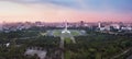 Panoramic Jakarta skyline with iconic symbol likes National Monument Monas in the afternoon Royalty Free Stock Photo