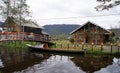 Panoramic of Laguna de la Cocha, Pasto, Colombia