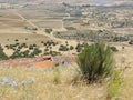 Dry summer landscape panorama in the Extremadura - Spain