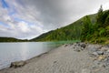 Panoramic landscape from Azores lagoons