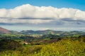 Panoramic landscape of the Basque country. Navarra landscape in the Basque Country. Euskal Herria landscape Royalty Free Stock Photo