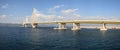 Panoramic landscape of bridge Royalty Free Stock Photo
