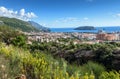 Panoramic landscape of Budva riviera Royalty Free Stock Photo