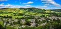 Panoramic landscape of castleton Royalty Free Stock Photo