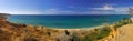 Panoramic landscape of Crimean seacoast