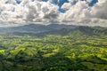 Panoramic landscape of Dominican Republic the Rounded Mountain at Miches, Dominican Republic.