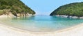 Panoramic landscape of Filiatro beach Ithaca Greece