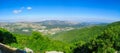 Panoramic landscape from Mount Meron in the upper Galilee