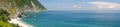 Panoramic landscape of ocean