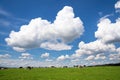 Panoramic landscape at springtime, Bergisches Land, Germany