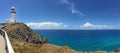 Panoramic landscape view of Byron Bay lighthouse lookout Royalty Free Stock Photo