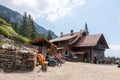 Curmatura chalet, Piatra Craiului Mountains, Romania Royalty Free Stock Photo