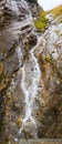 Panoramic landscape view of the Energiedusche Wasserfall in Grossglockner National Park, Austria