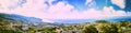 Panoramic landscape with view of Funchal, Madeira island