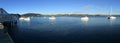 Panoramic landscape view of Mangonui Northland New Zealand Royalty Free Stock Photo