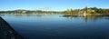 Panoramic landscape view of Mangonui Northland New Zealand Royalty Free Stock Photo