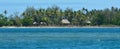 Panoramic landscape view of Nanuya Levu island in Fiji